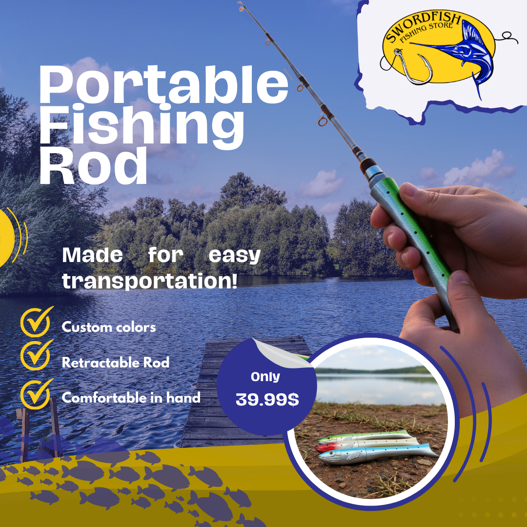 easy to use fishing poles Portable Fishing Rod – Swordfish Fishing Store