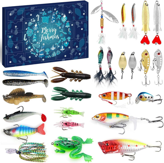 MULTI-WATER FISHING CALENDAR | 24 Universal Fishing Lures