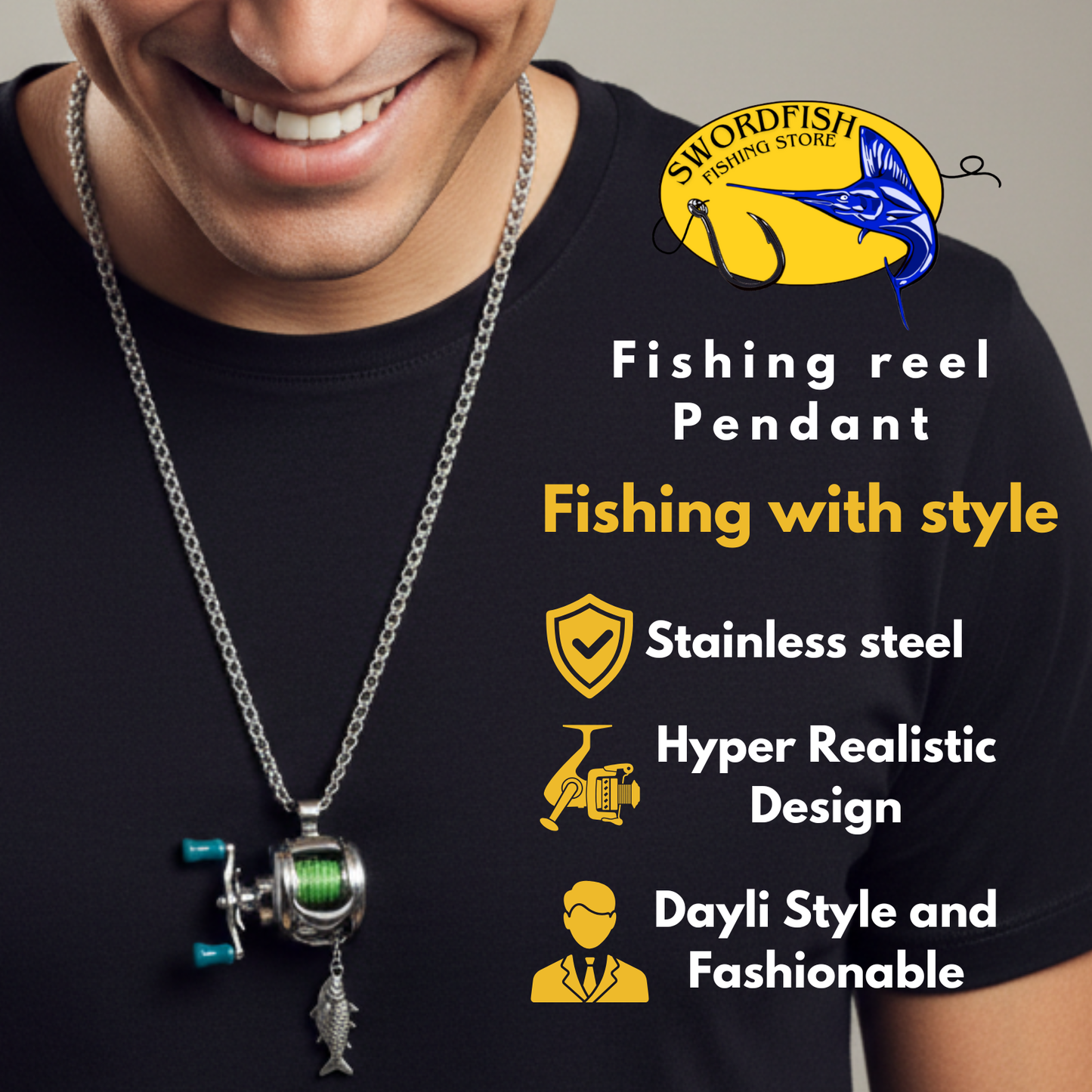 Fishing Reel Pendant