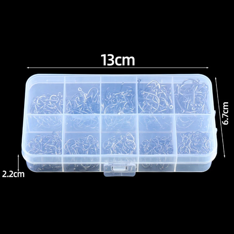 TAKEDO BOX Fishing Hooks 100-300PCS
