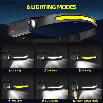Portable LED Sensor Headlamp