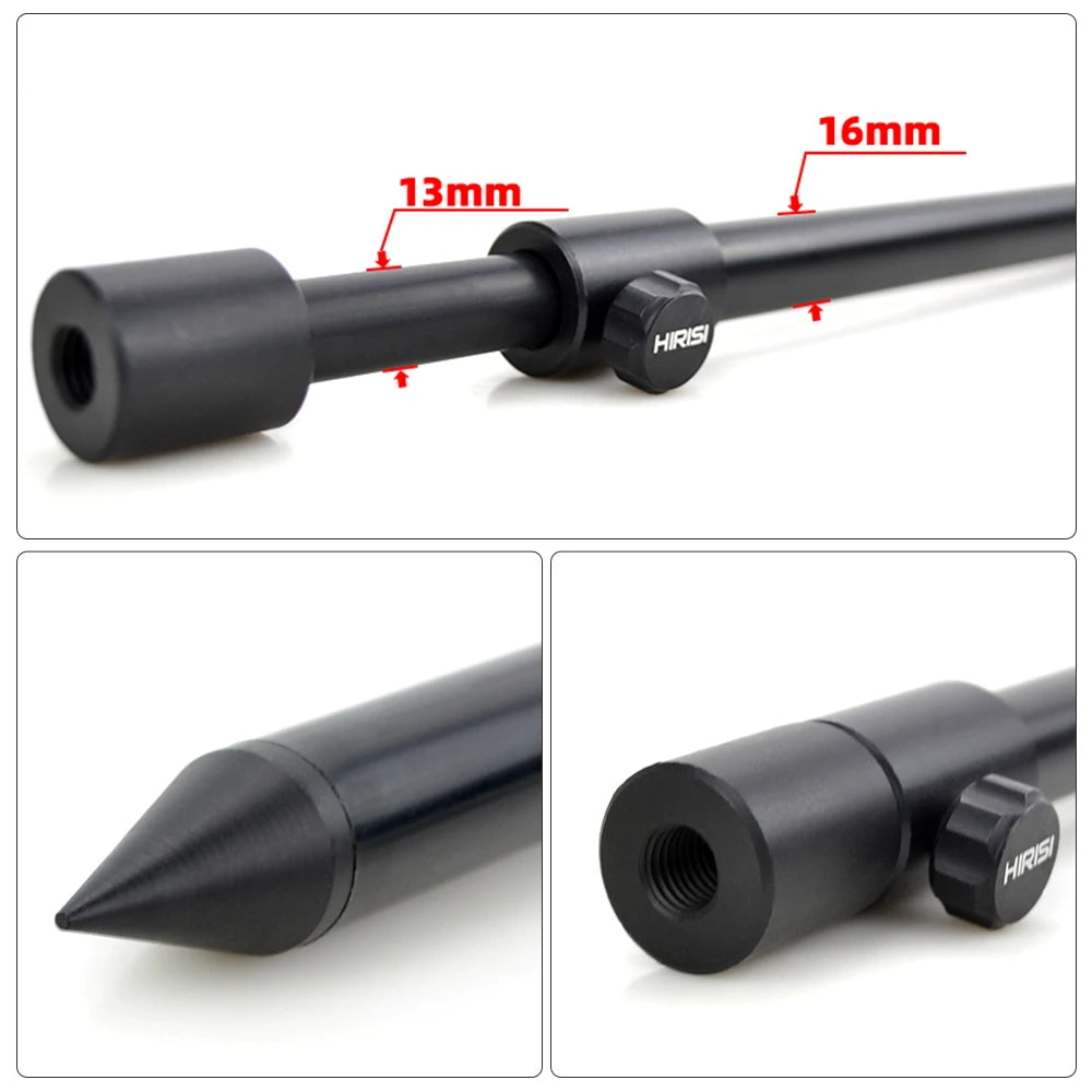 2 x Carp Fishing Bank Sticks Aluminum Black Rod
