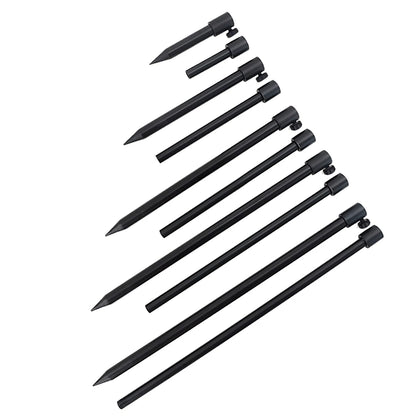 2 x Carp Fishing Bank Sticks Aluminum Black Rod