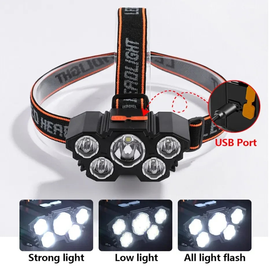 5 LED Headlamp