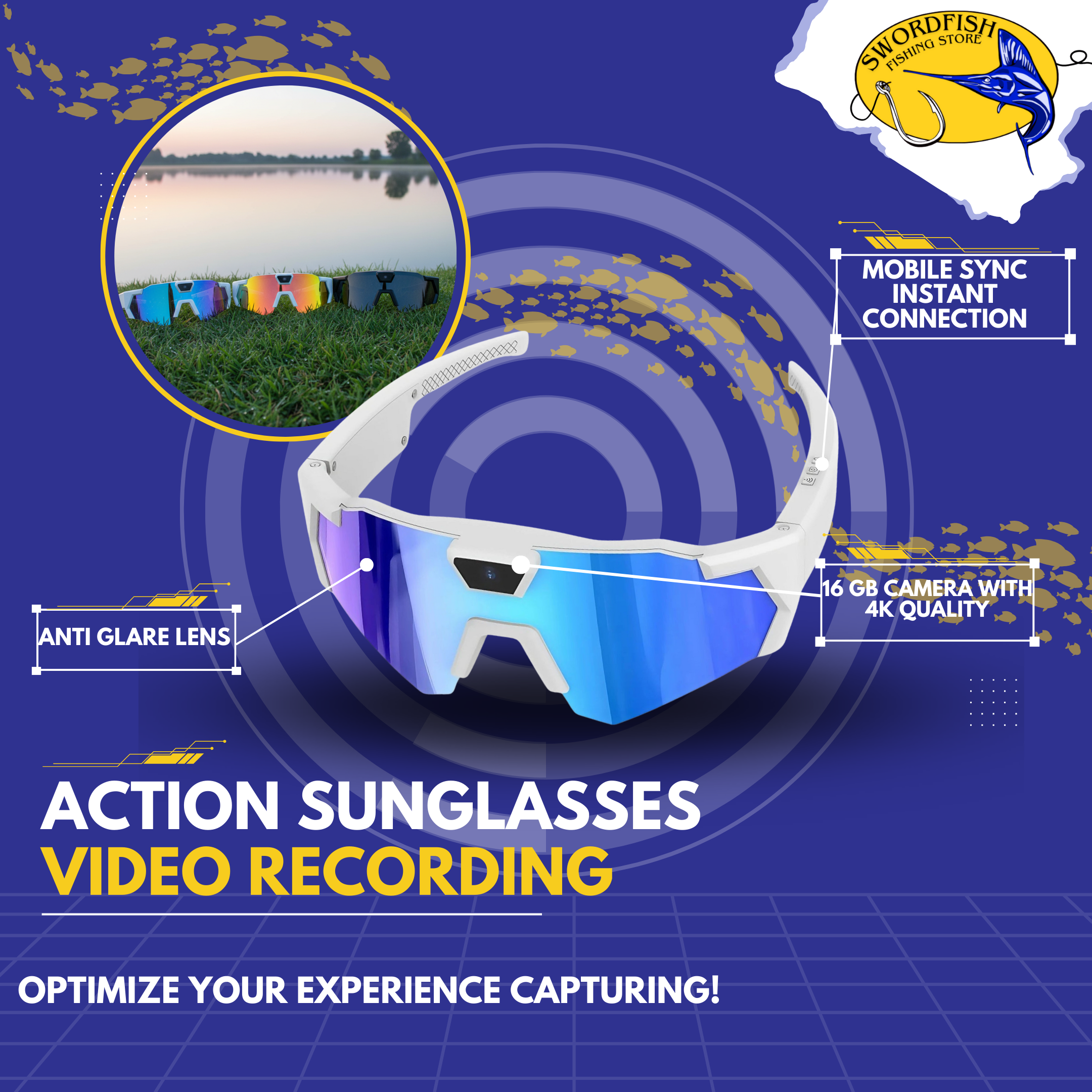 Action Sunglasses Video Recording – Swordfish Fishing Store